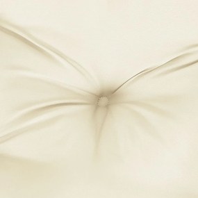 Perne de scaun, 6 buc., alb crem, 40 x 40 x 7 cm, textil 6, Crem, 40 x 40 x 7 cm
