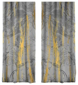 Draperii gri-aurii 2 buc. 140x260 cm – Mila Home