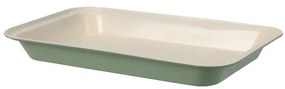 Tava cuptor Laval, verde, otel carbon, interior ceramica, 28 x 18 cm