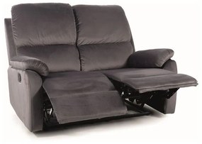 Canapea Recliner Spencer 2 Catifea Gri