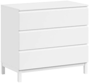 Comodă de copii albă 99x89x57 cm Eva – Vipack