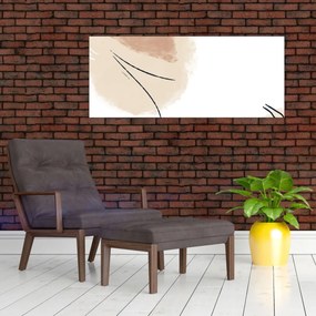 Tablou - Abstracție albă (120x50 cm)