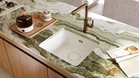 MOMI Baterie pentru bucătărie cu pipă extractibilă – Bronz Periat BKM_C73M