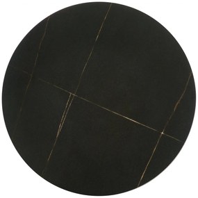 Masa de cafea Verde marmura neagra/negru ø40/h52 cm