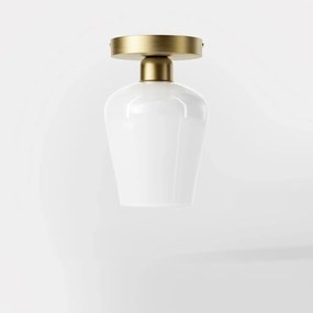 Plafoniera design italian din alama si sticla Talis