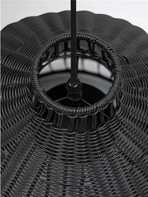 Lustra, Pendul din ratan sintetic pentru exterior Pals negru