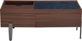 Masă de cafea modernă cu sertare și capac glisant, mult spațiu de depozitare, 105x50x41,5 cm, Maro