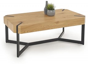 Masa de cafea Lavida stejar auriu/negru L110 cm