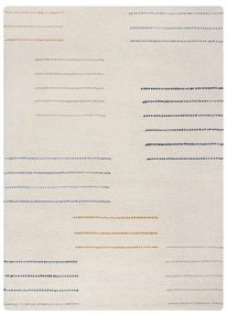 Covor crem țesut manual din lână 120x170 cm Dottie Geometric – Flair Rugs