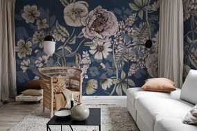 Fototapet, Spring Flower, Dark blue, Rebel Walls