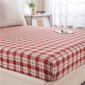Cearsaf din microfibra TARTAN HEART colorat 90x200 cm