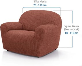 Nueva Textura Huse super elastice RUBINIA cărămizii fotoliu (l. 70 - 110 cm)