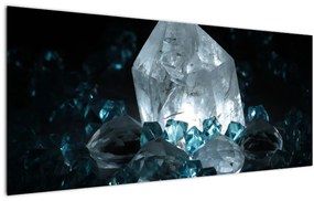 Tablou cu cristal (120x50 cm), în 40 de alte dimensiuni noi
