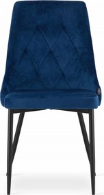 OFERTA Scaun de masa din catifea albastru IMOLA calitate II.