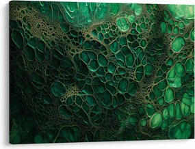 Tablou - Imagine microscopică verde (70x50 cm)