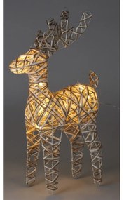 Decorațiune Ren LED de Crăciun Greyse, 50 cm