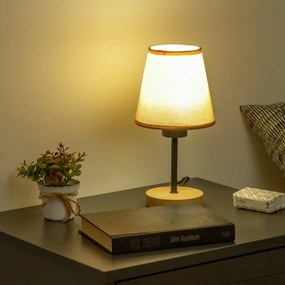 Lampă de masă Brilagi NUBILA WOOD 1xE27/25W/230V stejar/maro deschis