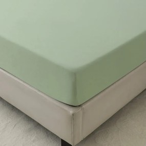 Cearsaf din microfibra MICROVELLE verde deschis 90x200 cm
