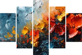 Tablou - Pictură abstractă de flori III. (150x105 cm)