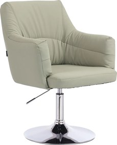 HR840N Scaun Culoarea Inului Piele Ecologica Premium Soft cu Bază Cromata