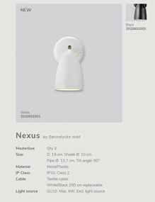 Aplica moderna design minimalist Nexus negru 2020601003 DFTP