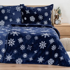 Lenjerie de pat din microflanel 4Home Midnight Snowfall, 160 x 200 cm, 70 x 80 cm