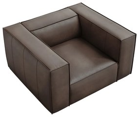 Fotoliu maro cu tapițerie din piele Madame – Windsor &amp; Co Sofas