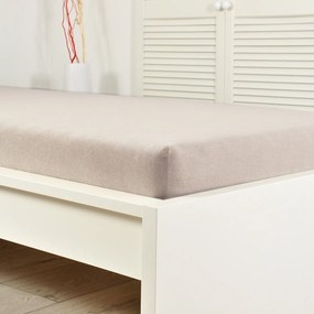 Cearșaf de pat 4Home din frotir Ideal Cafea, 90x 200 cm, 90 x 200 cm