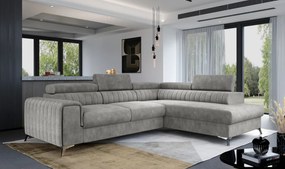 Coltar tapitat, extensibil, 278x92x205 cm, Laurence R01, Eltap (Culoare: Albastru inchis / Kronos 09)