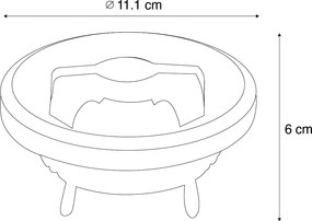 Set de 6 becuri LED G53 reglabile 111mm 12W 600 lm 2700K