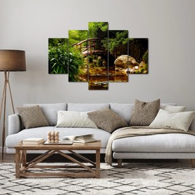 Tablou - Pod prin râu (150x105 cm)