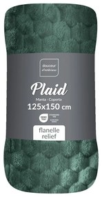 Pătură verde din microflanel 125x150 cm Mini Frosty – douceur d'intérieur