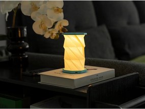 Decorațiune luminoasă albă/turcoaz portabilă cu USB ø 8 cm Twist – Gingko