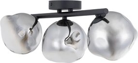 Brilagi - Lustru aplicat VULCANO 3xG9/8W/230V negru/negru fumuriu