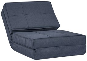 HOMCOM Pat pătrat cu spătar reglabil în 5 trepte și design pliabil | Aosom Romania