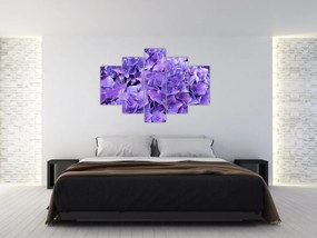 Tablou cu flori violete (150x105 cm)
