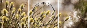 Tablou - Verde (cu ceas) (90x30 cm)