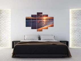 Tablou cu apus de soare (150x105 cm)