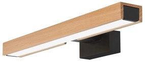 Aplică LED pentru oglindă de baie Brilagi WOODY MIRROR LED/8W/230V IP44 stejar/negru