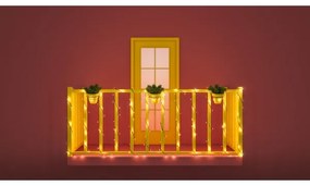 Lanț LED RGBW dimabil de exterior WiZ 160xLED 20m IP44 2700-5000K Wi-Fi