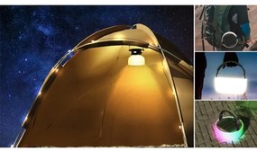 Lampă LED RGB solară portabilă reîncărcabilă LED/10W/5V 3600 mAh IP65