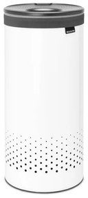 Cos de rufe Brabantia 1004178, 35 L, Capac din plastic, Umplere fara deschidere, Gauri aerisire, Alb