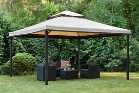 Foișor de grădină Valencia 4x4 m Garden Point crem