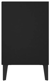 Comoda TV cu picioare metalice, negru, 103,5x30x50 cm 1, Negru, 103.5 x 30 x 50 cm