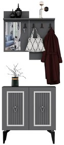 Mobilier Hol Tideno (antracit + argintiu) . 1093901