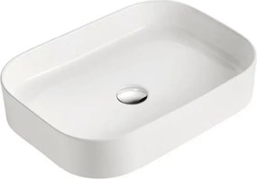 Lavoar pe blat Fluminia Capri alb 55 cm