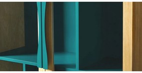 Vitrină Woodman Avon, albastru turcoaz