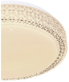 Plafoniera LED moderna cu decor stralucitor OVI 12W