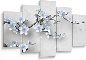 Tablou cu flori albastre (150x105 cm)