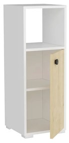 Dulap de baie Satadu 1 (alb + stejar zafir) . 1092733
